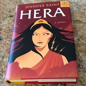 Hera Novel by Jennifer Saint - Red and Black Cover